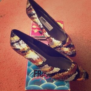 Franco Sarto Multicolor Sequin Heels